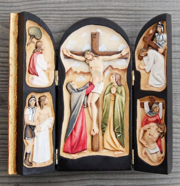 Passion of Christ Wooden Relief