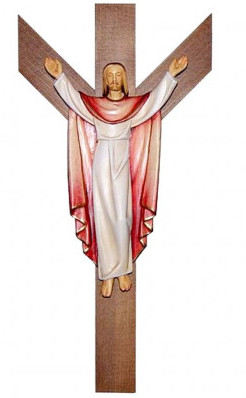 Zmŕtvychvstalý Ježiš Kristus na kríži
