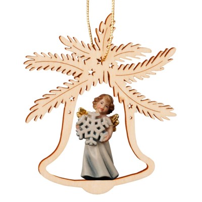 Zvonček s anjelom a vločkou