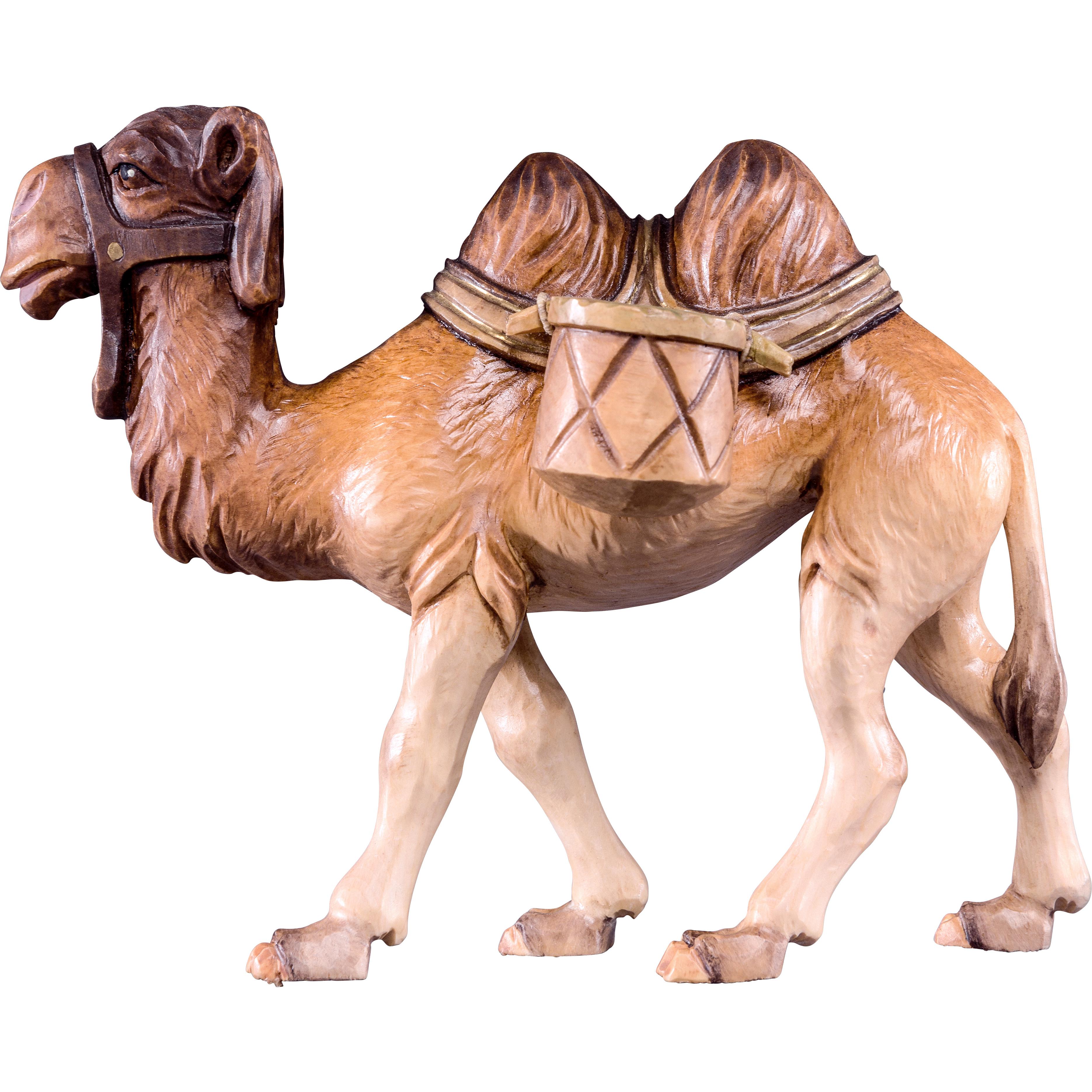 Camel with a backpack - farm made of pine