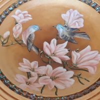 Drevená misa s kvetmi Sahara