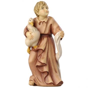 Chlapec s kačkou drevená soška figúrka do Betlehema