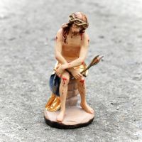 Sediaci Ježiš drevená socha