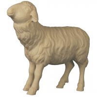 Ovečka naľavo od pastiera drevená soška figúrka zvieratá do Betlehema