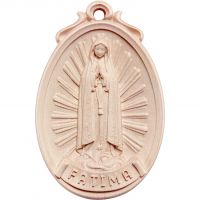 Drevený medailón Panna Mária Fatimská