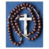 Ruženec s barokovým krížom - javor