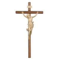 Drevený rovný kríž tmavý s korpusom Leonardo