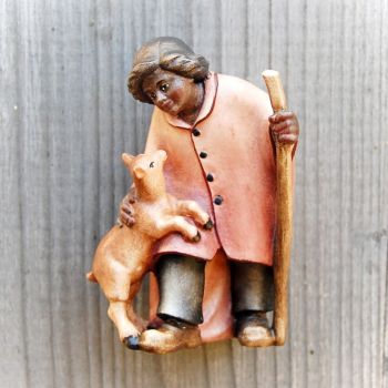 Shepherdess with Goat for wooden African Nativty Set