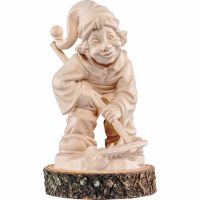 Trpaslík farmár na drevenom podstavci