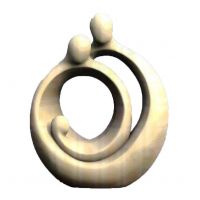 Drevená Svätá rodina moderná