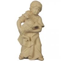 Dievča so srnkou drevená figúrka soška do Betlehema