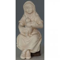 Dievča s mačkou drevená figúrka soška do Betlehema