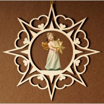 Srdcová hviezda s anjelom a hviezdou