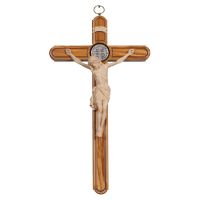 Kríž Sv. Benedikta olivové drevo korpus Leonardo