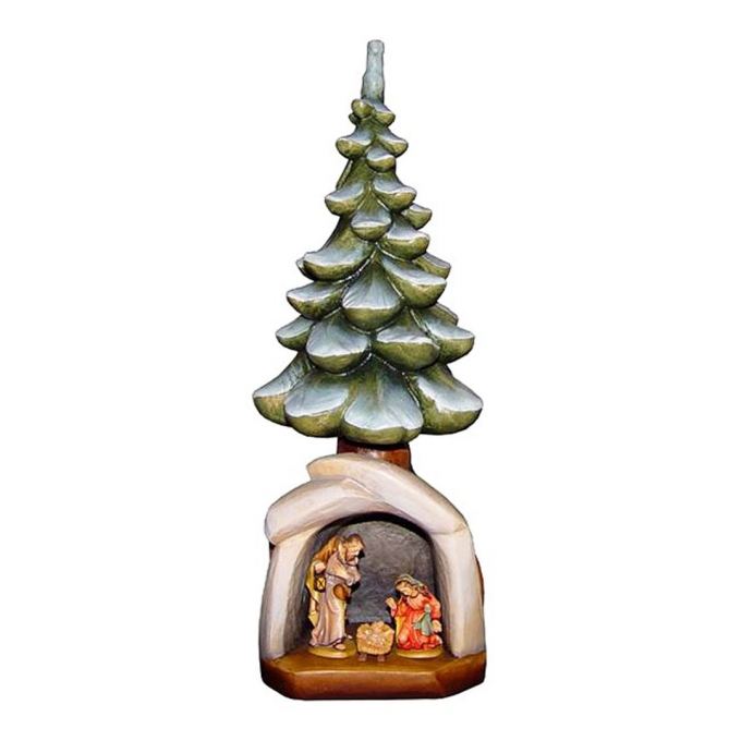 10114360 Holy Family in tree grotto