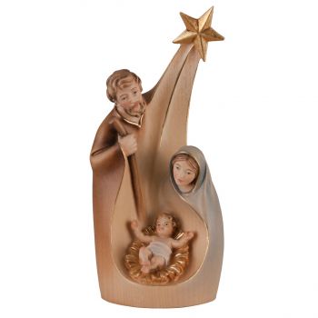 Svätá Rodina s kométou drevená soška dekorácia