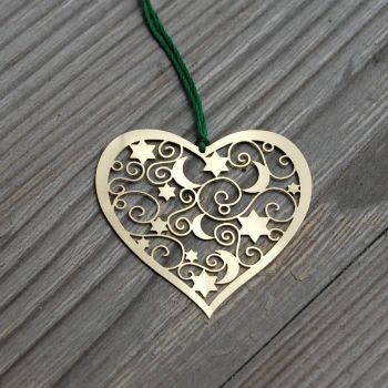 Brass Ornament Heart