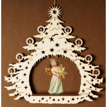 Vianočný stromček s anjelom a hviezdou