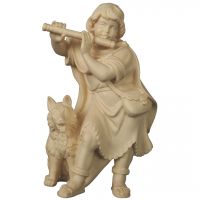 Pastier s flautou drevená figúrka soška do Betlehema