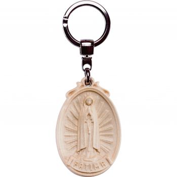 Drevená kľúčenka Panna Mária Fatimská