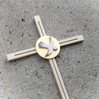 Drevený Kríž s Holubicou k Birmovke-drevený kríž-kríž s holubicou-kríž k birmovke-kresťanské darčeky