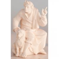 Pastier so psom (s ukazovákom) drevená soška figúrka do Betlehema