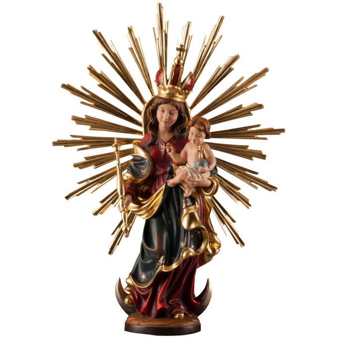 Panna Mária Bavorská so svätožiarou