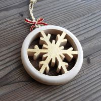 Snehová Vločka Vianočná Dekorácia- drevená vločka - vločka dekorácia -vločka ozdoba - vianočne dekorácie 2019