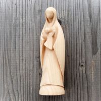 Panna Mária Matka Božia s dieťaťom drevená soška