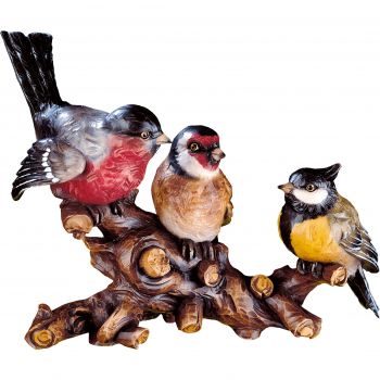 Vtáci na konári drevená dekorácia
