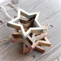 Drevená Hviezda Zornička-drevená hviezda- dekorácia drevená hviezda-vianočná dekorácia