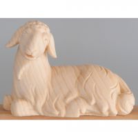 Oddychujúca ovečka drevená soška figúrka zvieratá do Betlehema