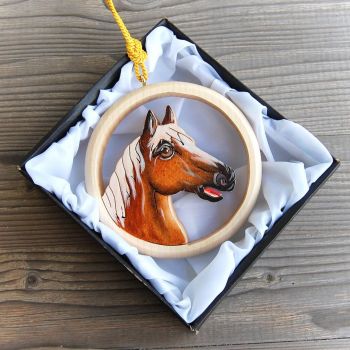 Wooden Horse Wall Hanging