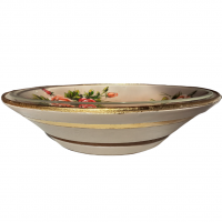 Drevená misa s ružami a krištáľom Grenade