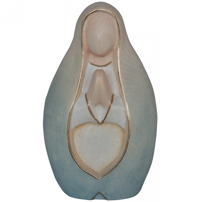 Požehnaná Panna Mária modliaca Drevená socha