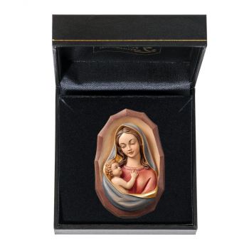 Nástenná socha Panny Márie s dieťatom v darčekovom balení