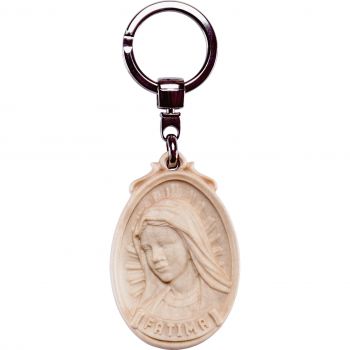 Drevená kľúčenka Panny Márie Fatimskej