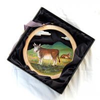 Wooden Cow Wall Decor