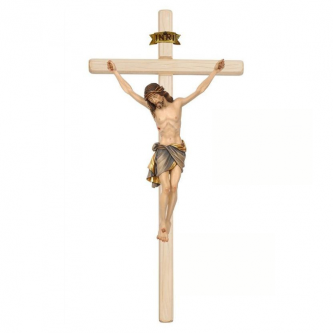 Drevený rovný kríž so sklolaminátovým korpusom Siena
