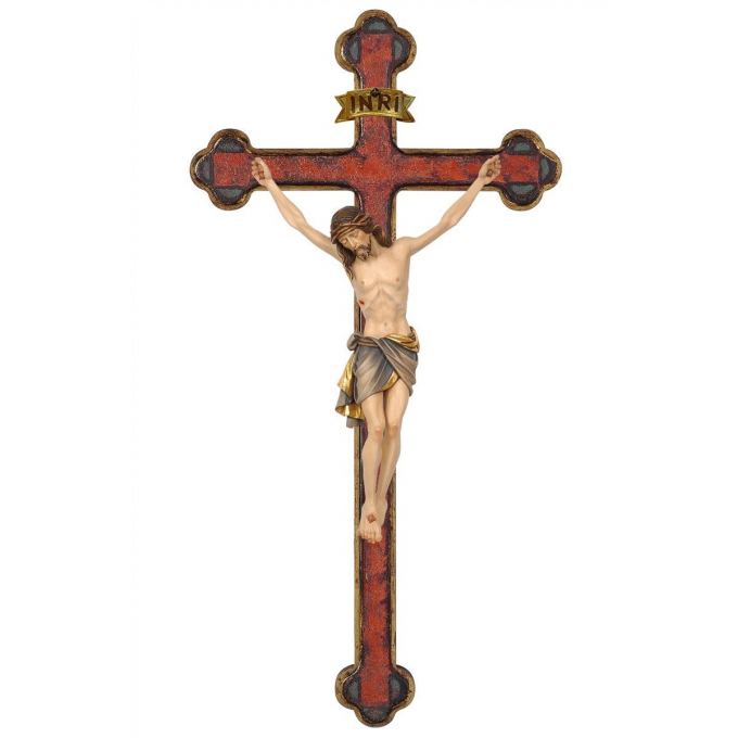 Barokový kríž zlatý s korpusom Siena