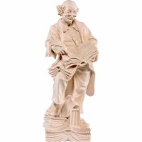 Filozof drevená socha