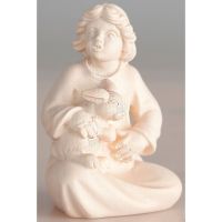 Dievčatko so zajacom drevená figúrka soška do Betlehema