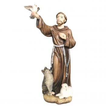 Svätý František s holubicou a zvieratkami