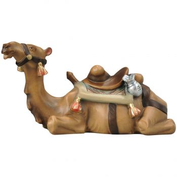 Oddychujúca ťava drevená soška figúrka zvieratá do Betlehema