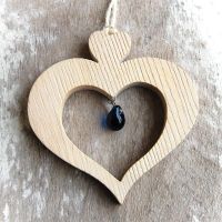 Tyrolské Drevené Srdce natur-drevené  Tyrolské srdce-dekorácia drevené srdce-darček pre ženy