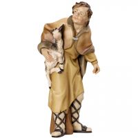 Pastier kozí s kozliatkom drevená soška figúrka do Betlehema