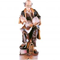 Filozof drevená socha