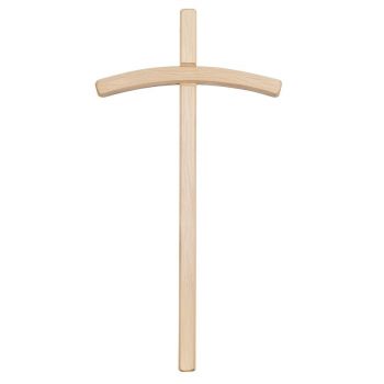 Drevený kríž zaoblený