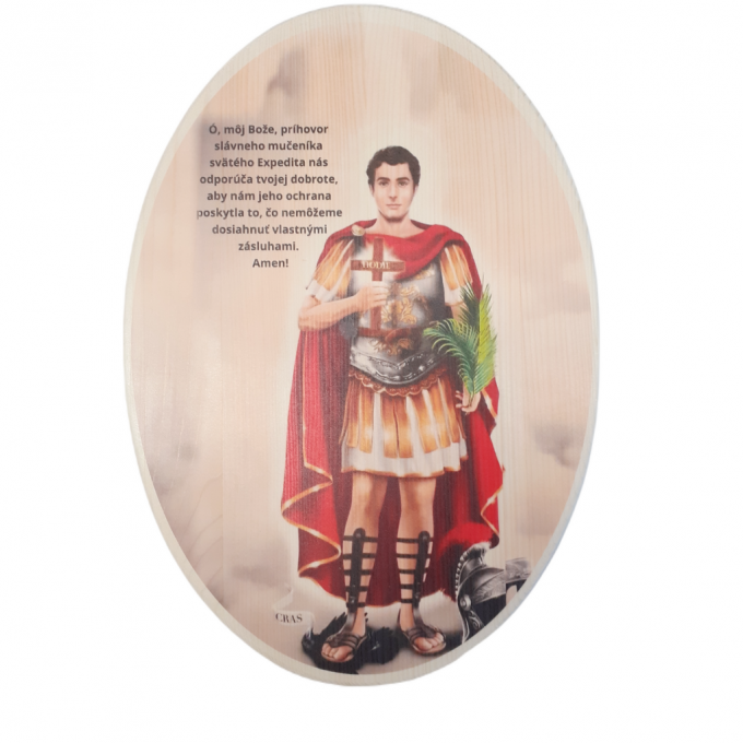 Svätý Expeditus drevený obraz 