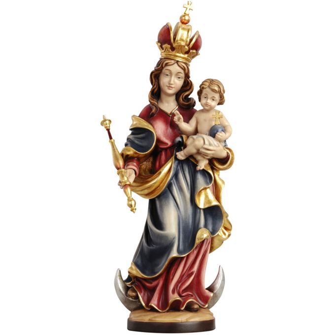 Panna Mária patrónka Bavorska Drevená socha